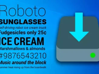Instalați fontul Roboto de la Google pe Windows
