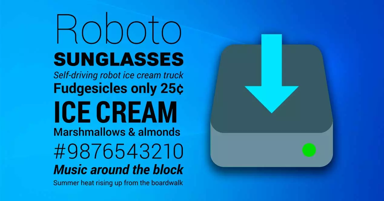 Install Google's Roboto Font on Windows