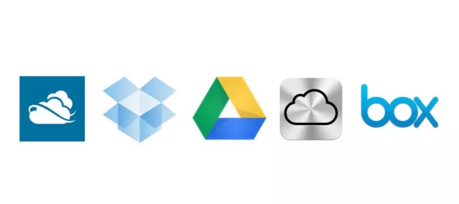 nube icloud ดรอปบ็อกซ์ Google ไดรฟ์