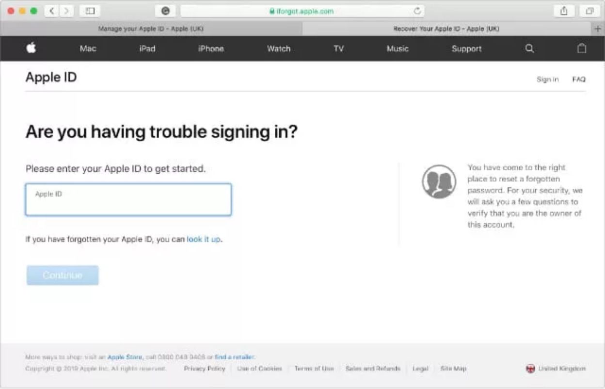 Hoe Apple ID te ontgrendelen met de Apple-website