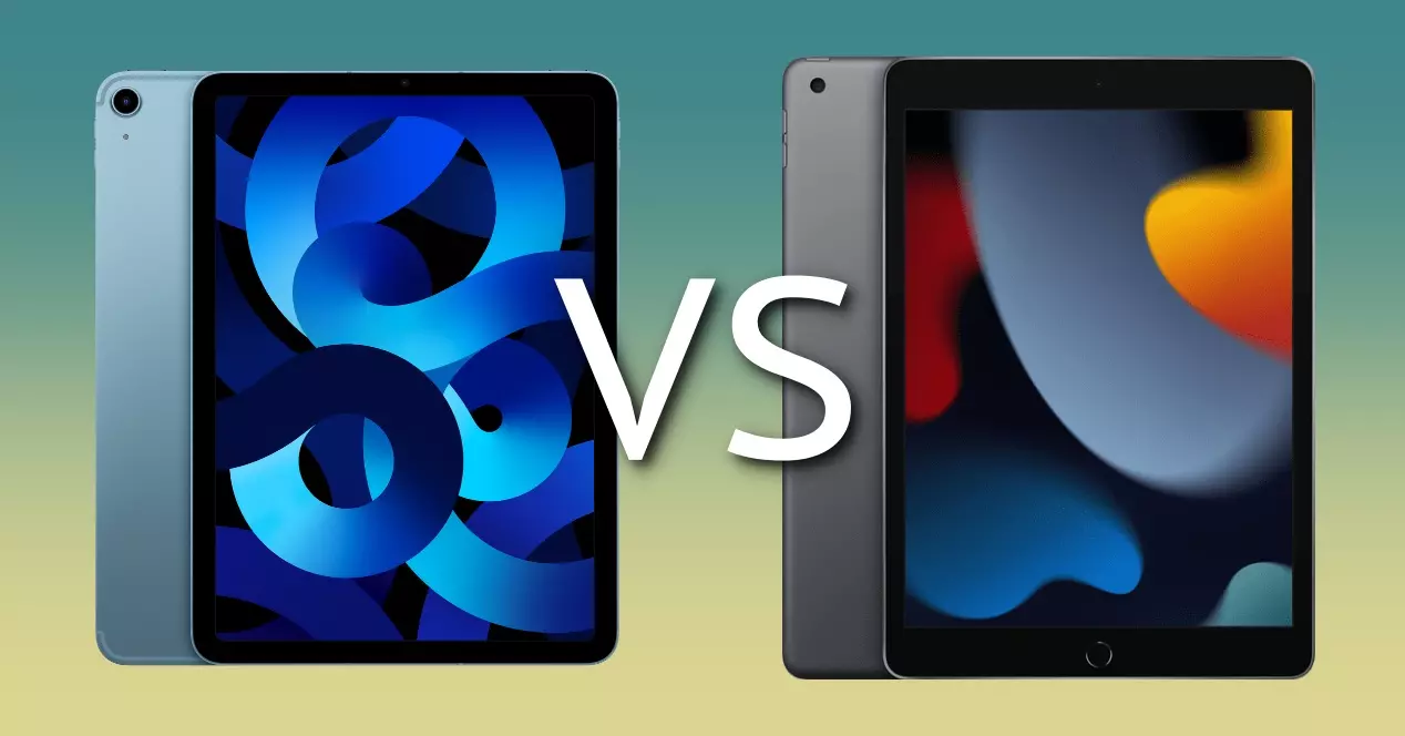Sammenligning iPad Air 5 vs iPad 9. generation