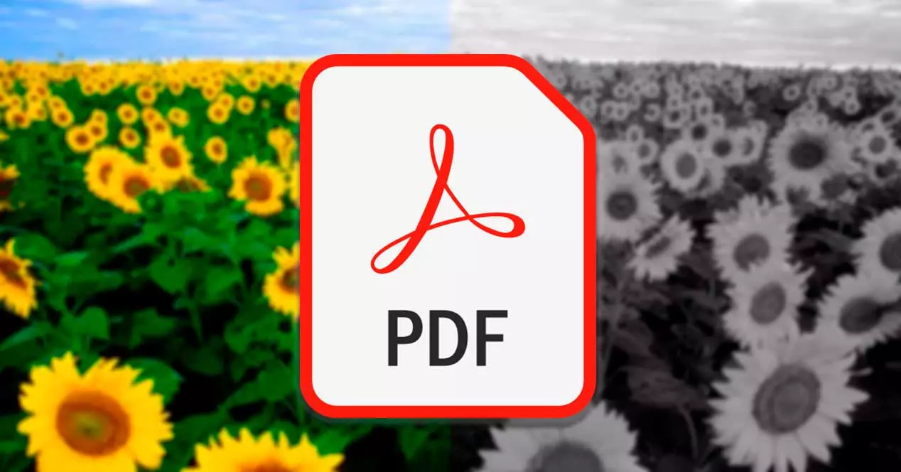 convertiți și salvați un PDF în alb-negru