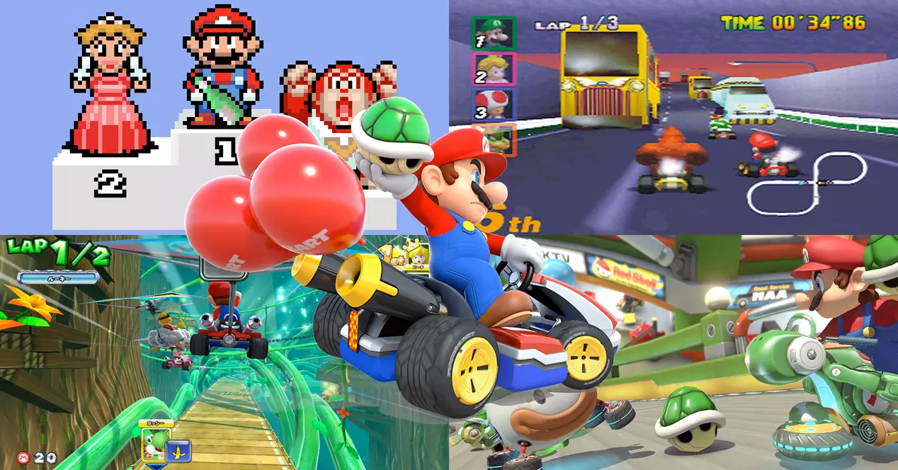 Mario Kart: all games in the franchise