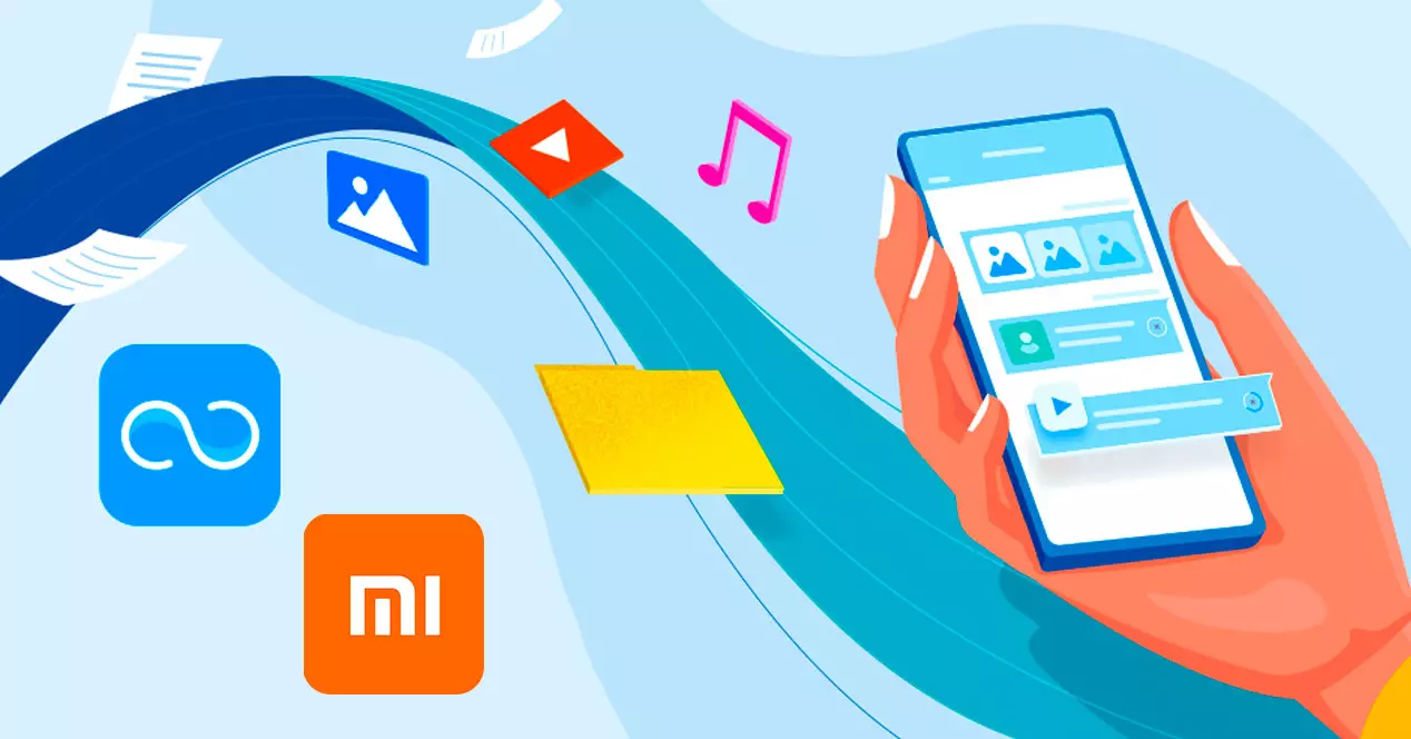 overfør billeder og filer til en Xiaomi-mobil med MIUI