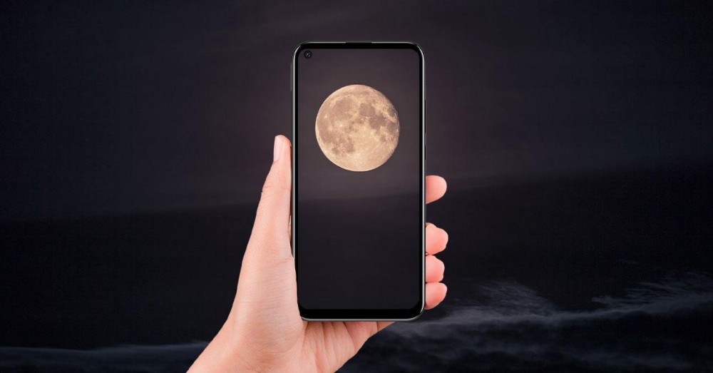 Как сфотографировать луну с мобильного