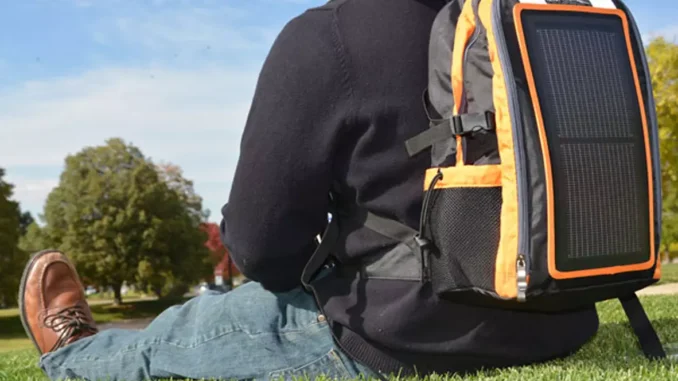 Backpacks with solar panels