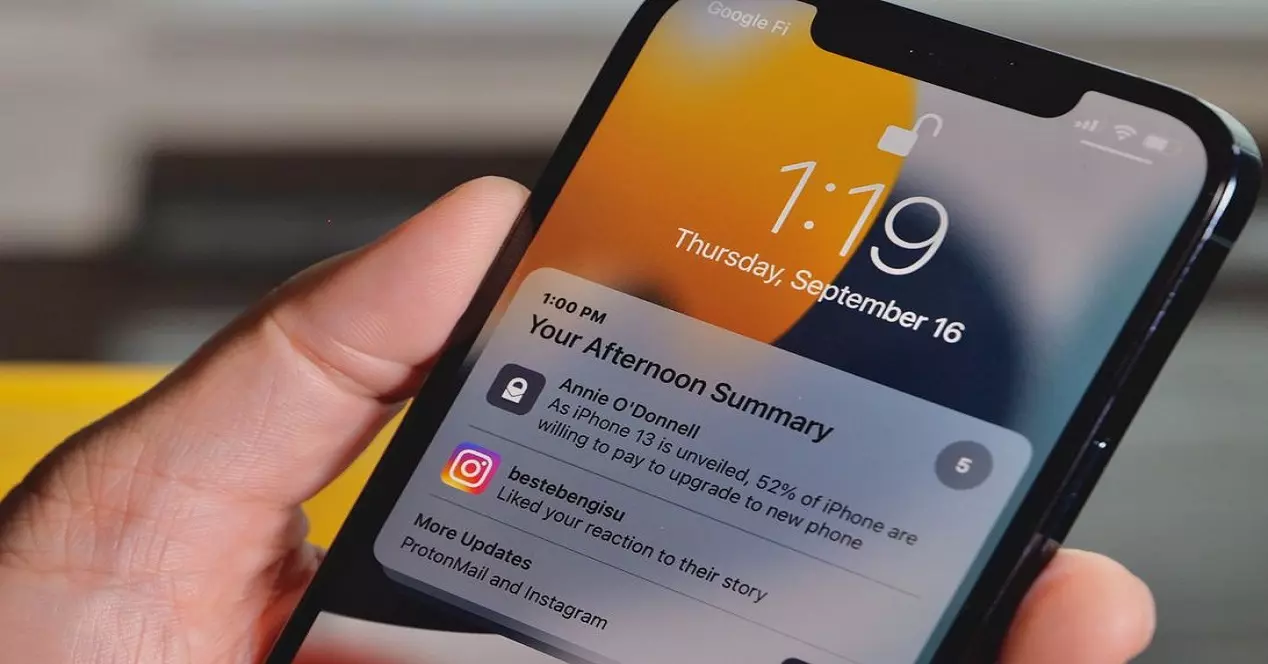Summaries of notifications on iPhone