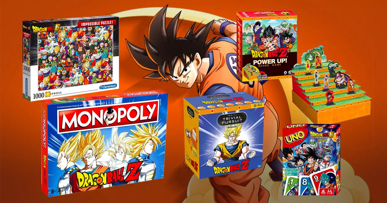 Jogos de tabuleiro Dragon Ball Z: cartas, tabuleiro e quebra-cabeças