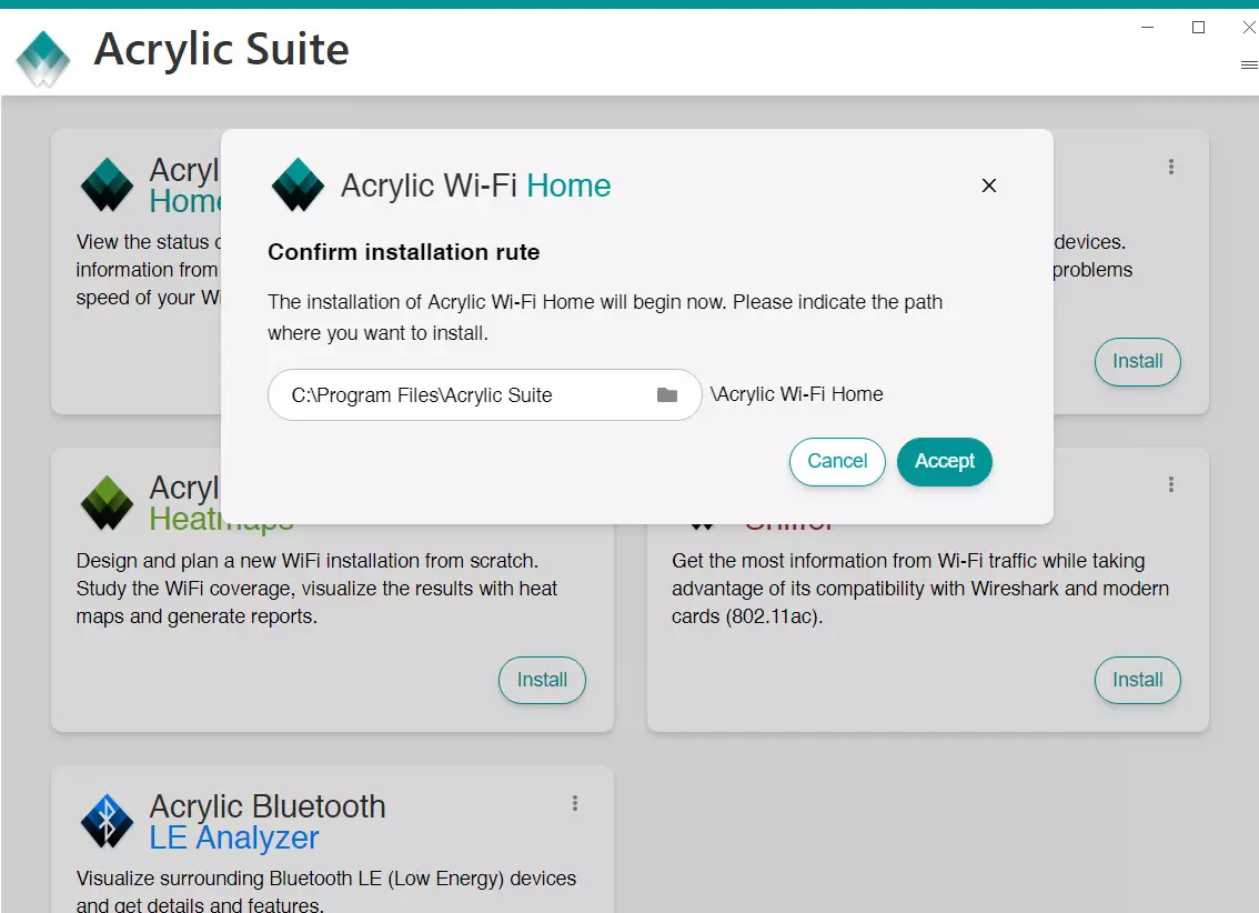 Instalación de Acrylic WiFi Home