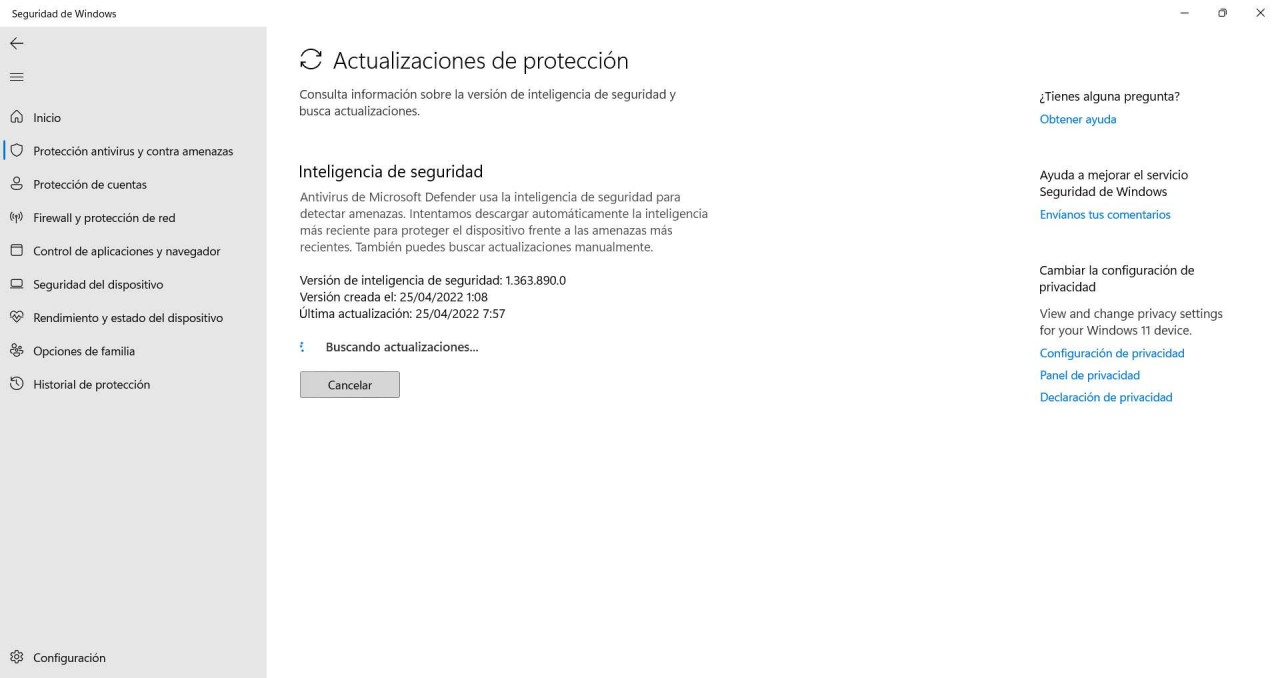 Oppdater Windows Defender