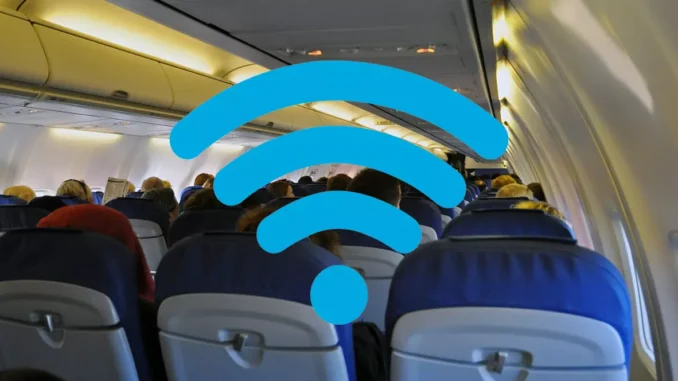 Internet durante um voo