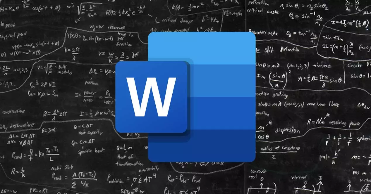how to solve equations in Word