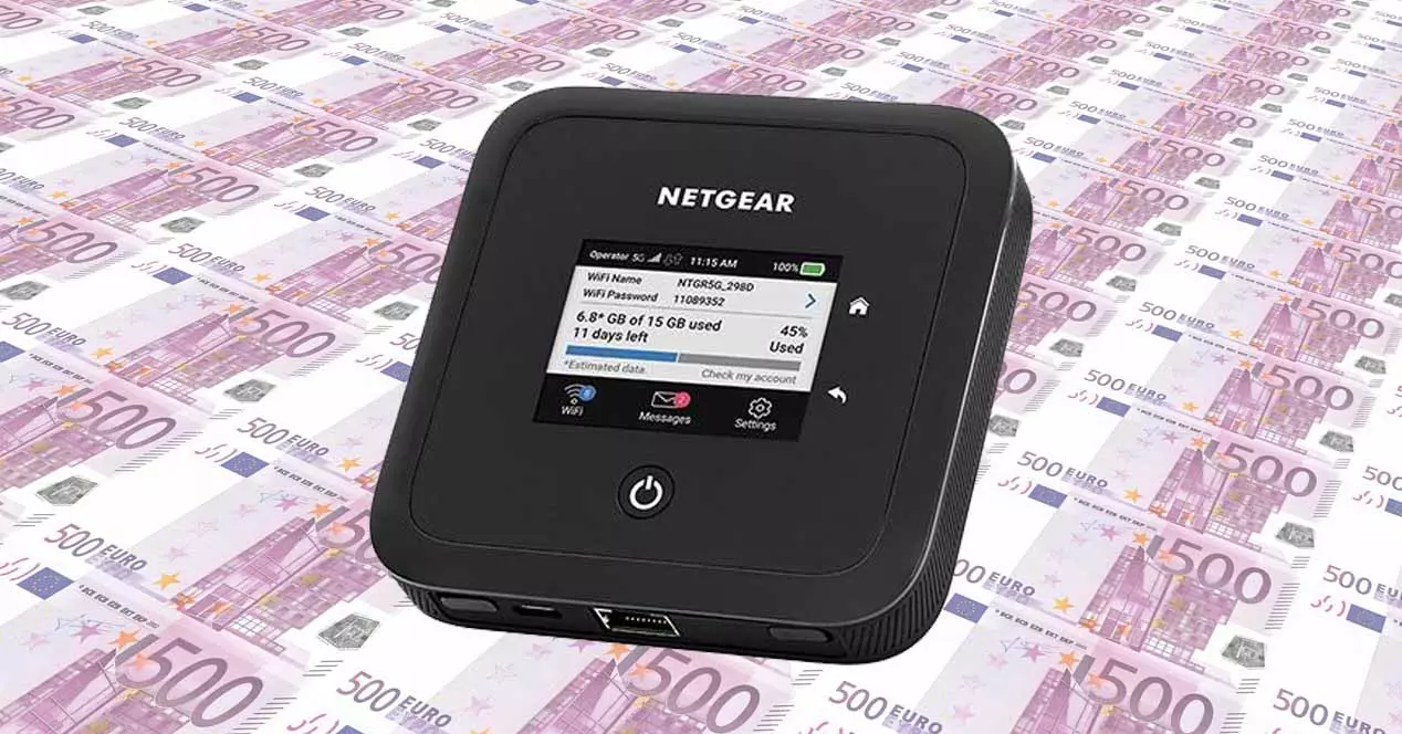 portable 4G or 5G router with WiFi and battery cost