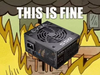 Can the PC power supply burn if there is a problem