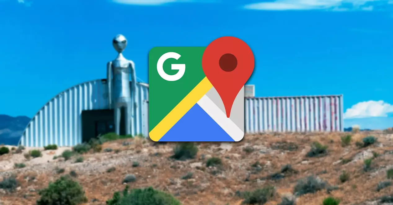 besök Area 51 på Google Maps