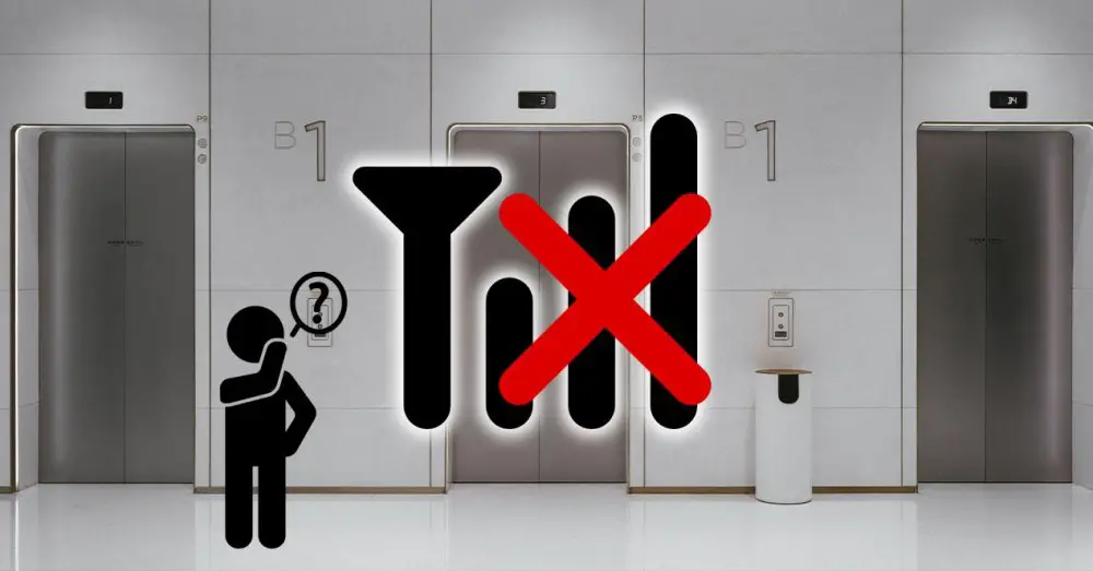 Why don't I have coverage in the elevator