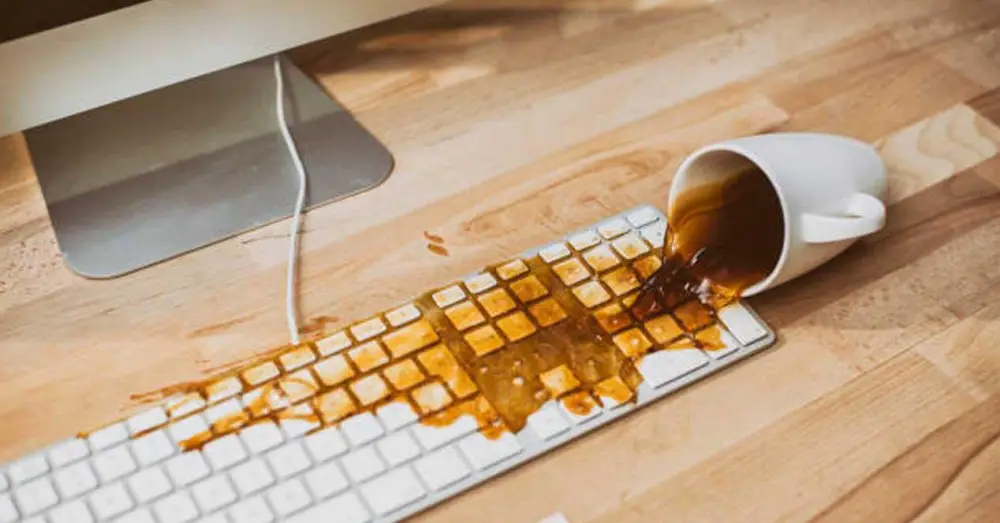 Never do this if you spill liquid on the keyboard