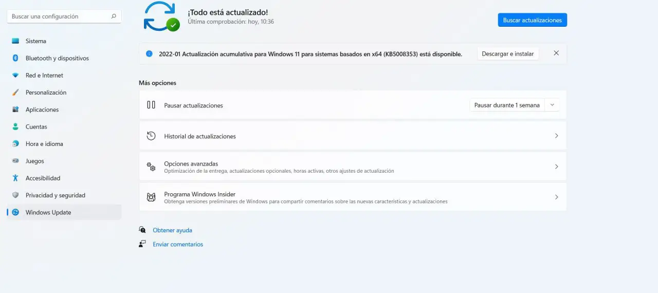 Actualizar Windows 11