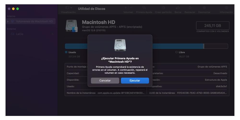 ディスクユーティリティ