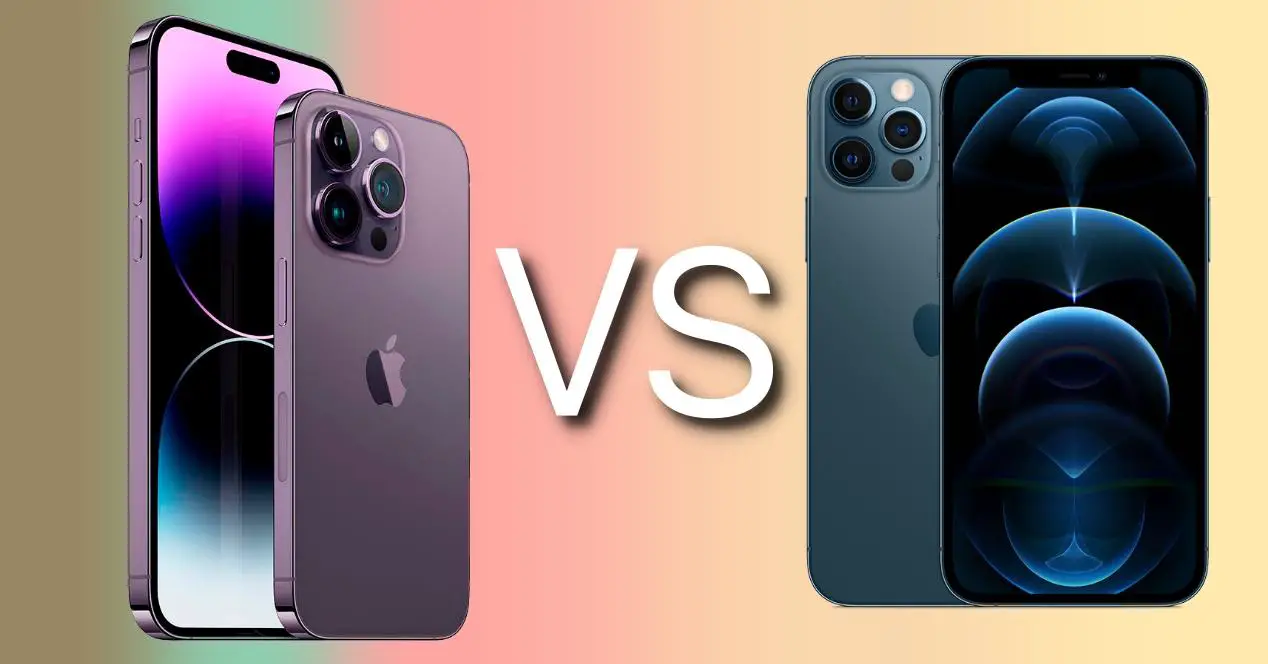 iPhone 14 Pro と iPhone 12 Pro の比較