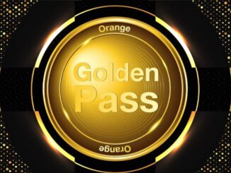 Orangefarbener goldener Pass