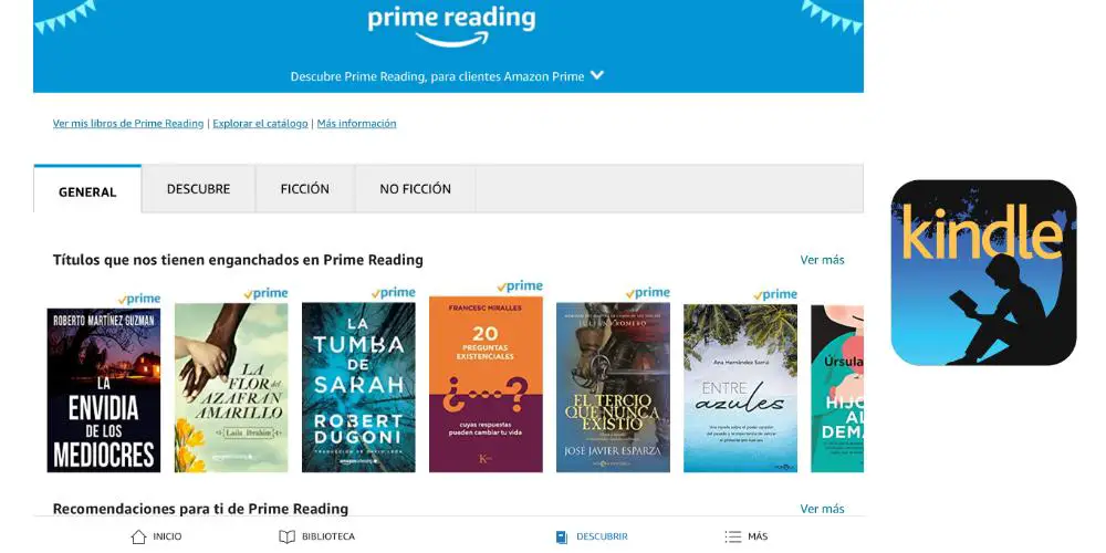 ứng dụng kindle tienda