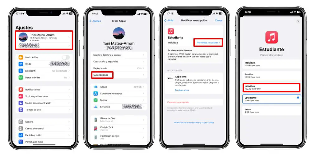 activar suscripcion anual apple music