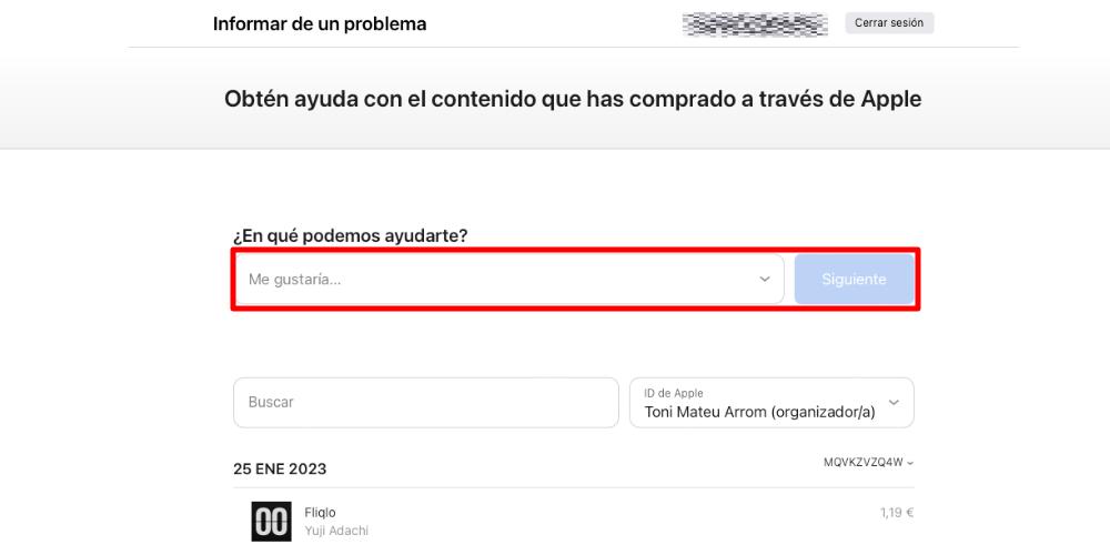 reembolso app apple solicitar