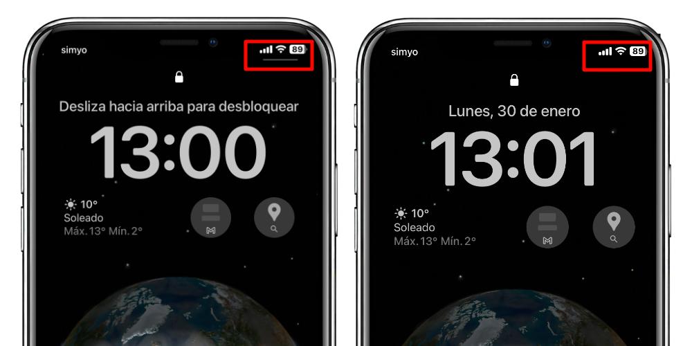 centro de control desactivado en iphone