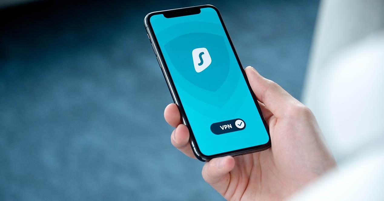 VPN al navegar con datos móviles