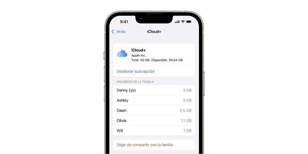 Stockage iCloud