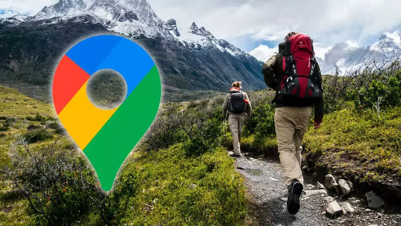 ハイキング用のグーグルマップ