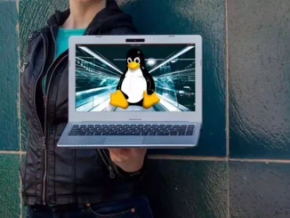 Linux installed laptop