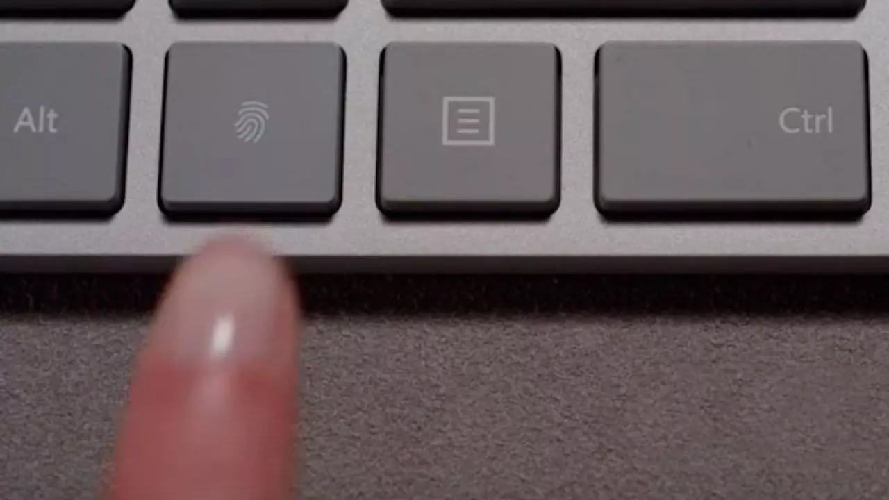 clavier avec capteur d'empreinte digitale