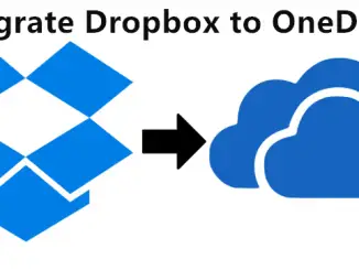 Dropbox în OneDrive