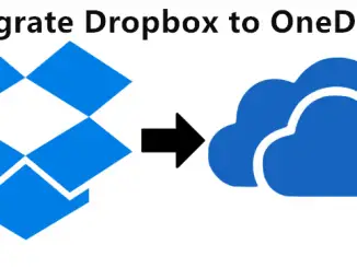 Dropbox'tan OneDrive'a