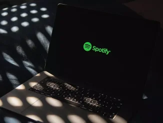 Spotify-laptop