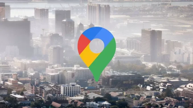 google maps lucht