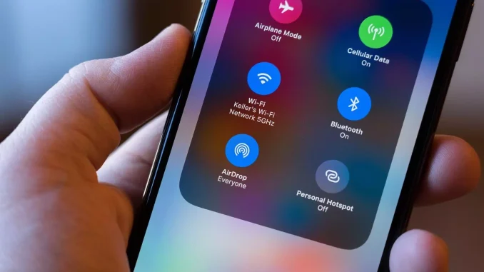 control center iphone x