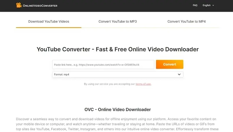 youtube to mp3 converter onlinevideoconverter