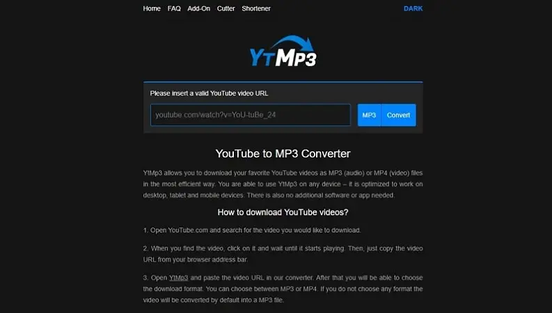 youtube to mp3 converter ytmp3