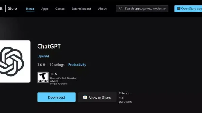 chatgpt windows