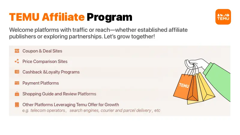 TEMU Affiliate Program